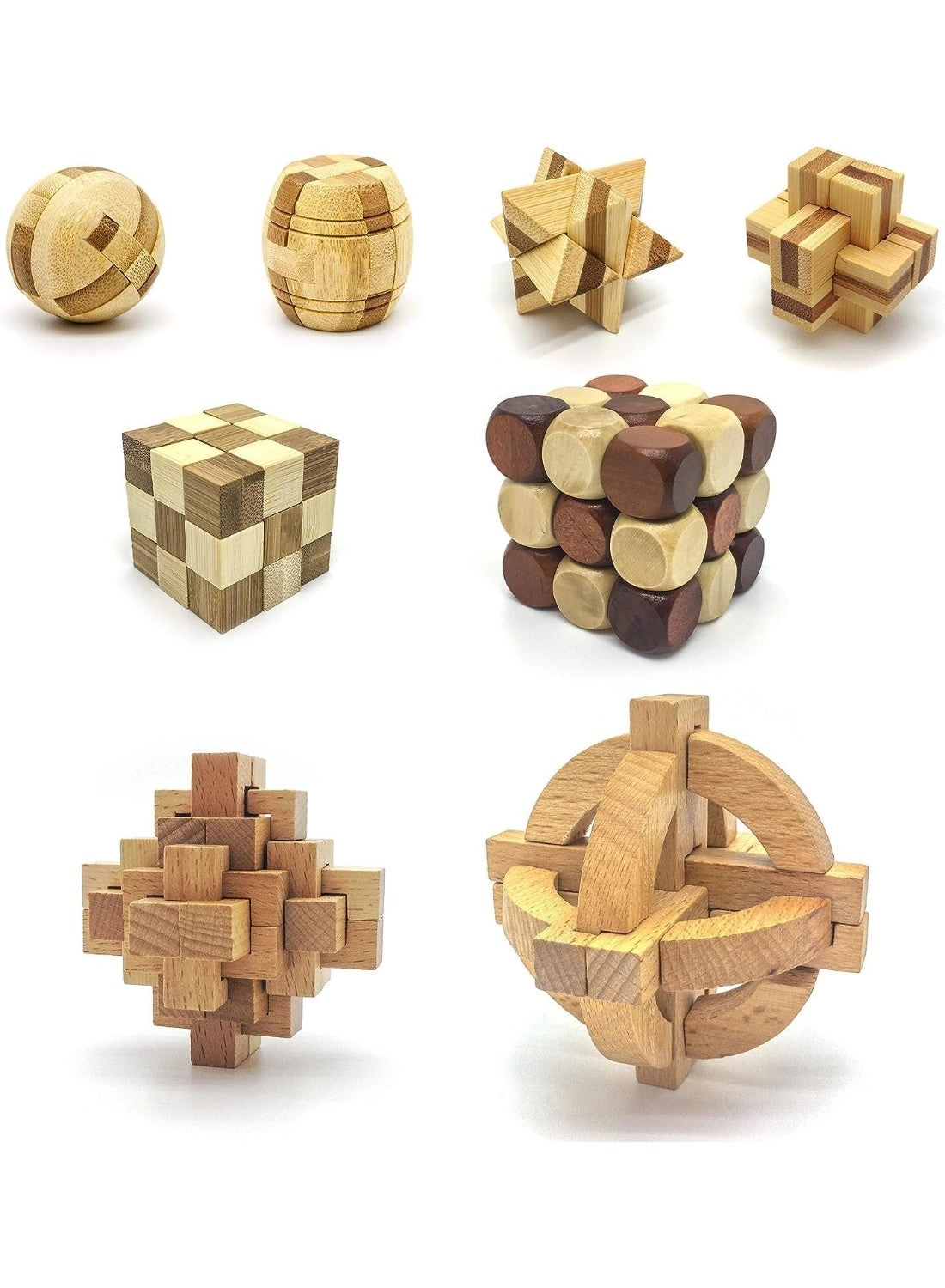 Wooden Interlocking Puzzle - 3+ 8 pieces