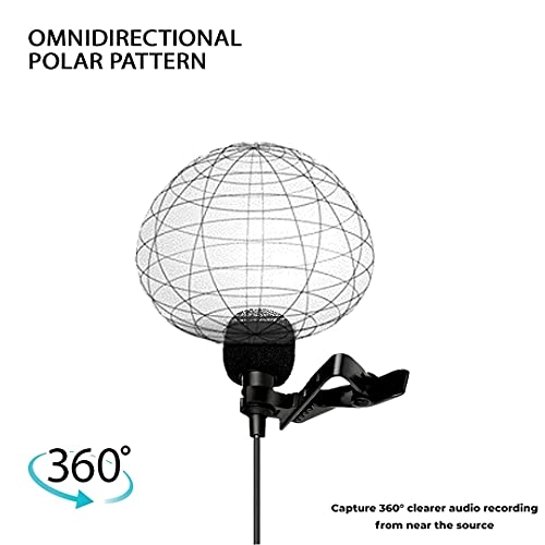 Lavalier Clip-on 3.5mm-Mini-Jack Microphone