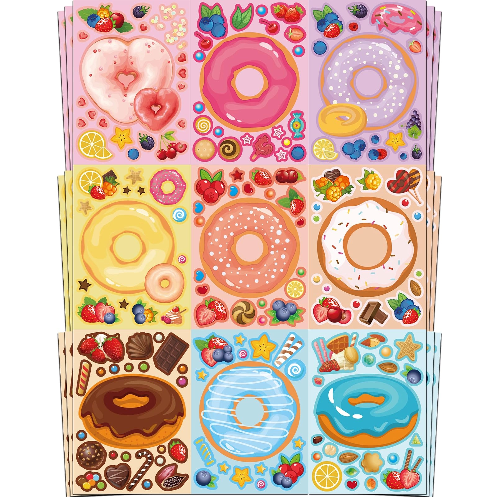 ozepao Donut Sticker Book 27 pcs