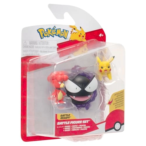 Battle Figure - Pikachu + Magby + Gastly (PKW4082) 3 pcs