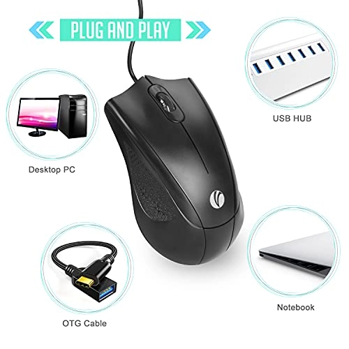 3-Button Mouse - Wired