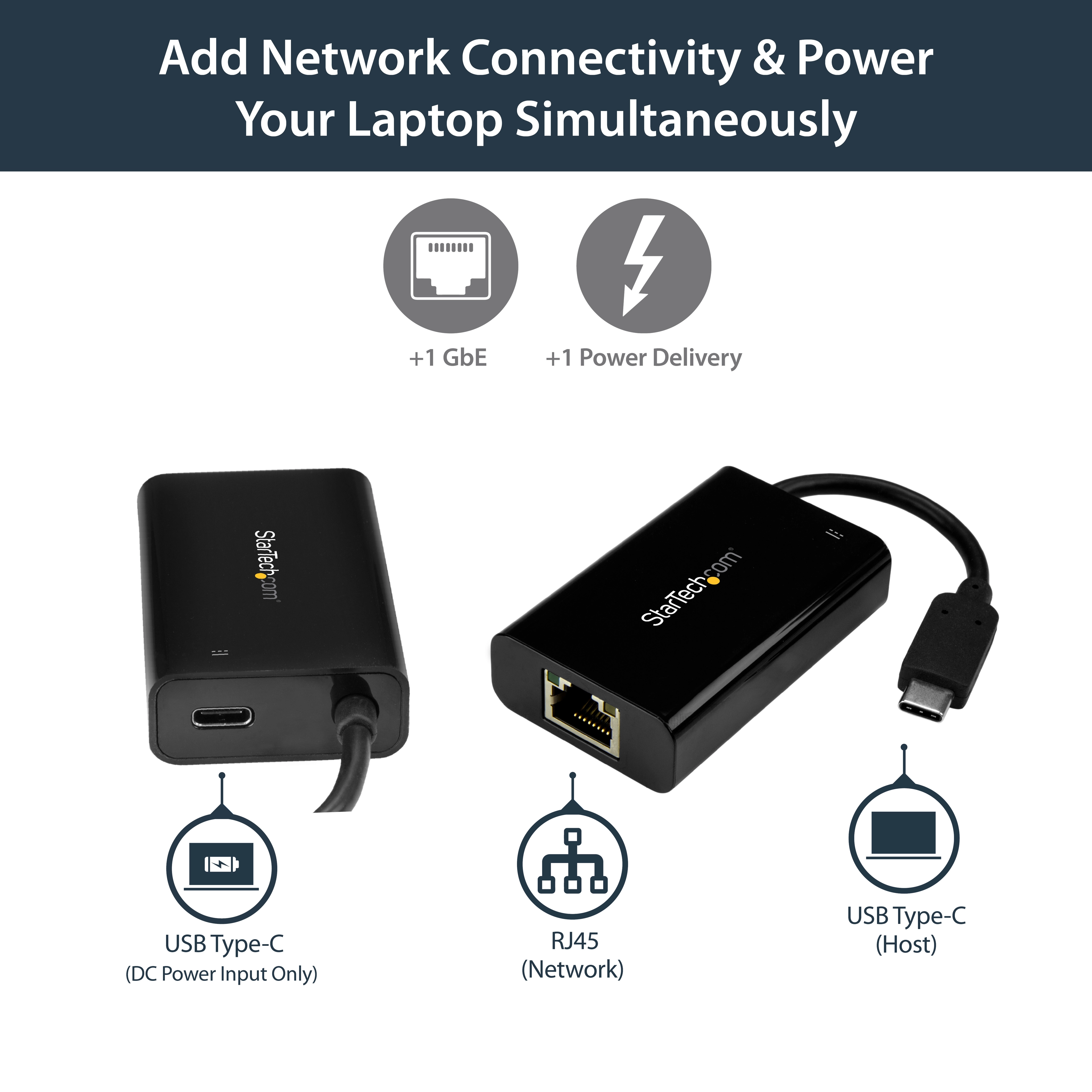 USB-C to Gigabit Ethernet Adapter - USB-C Ethernet