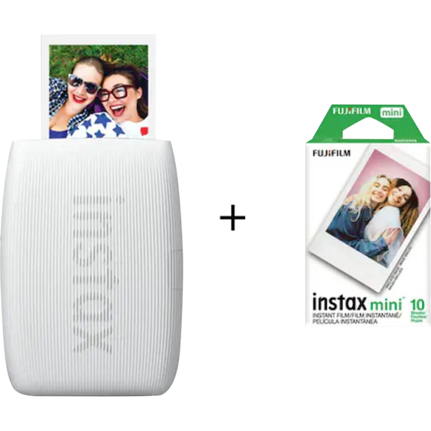 Fujifilm Instax Mini Link 3 - Smartphone Printer + Protective Case + INSTAX MINI Instant Film - 20 Sheets + Hanging Photo Frames + Microfiber Cleaning Cloth