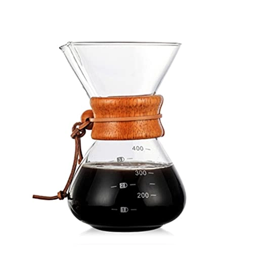Glass Coffee Kettle - Reusable Filter Stainless Steel