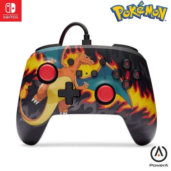 PowerA Enhanced Wired Controller - Charizard Firestorm Nintendo Switch