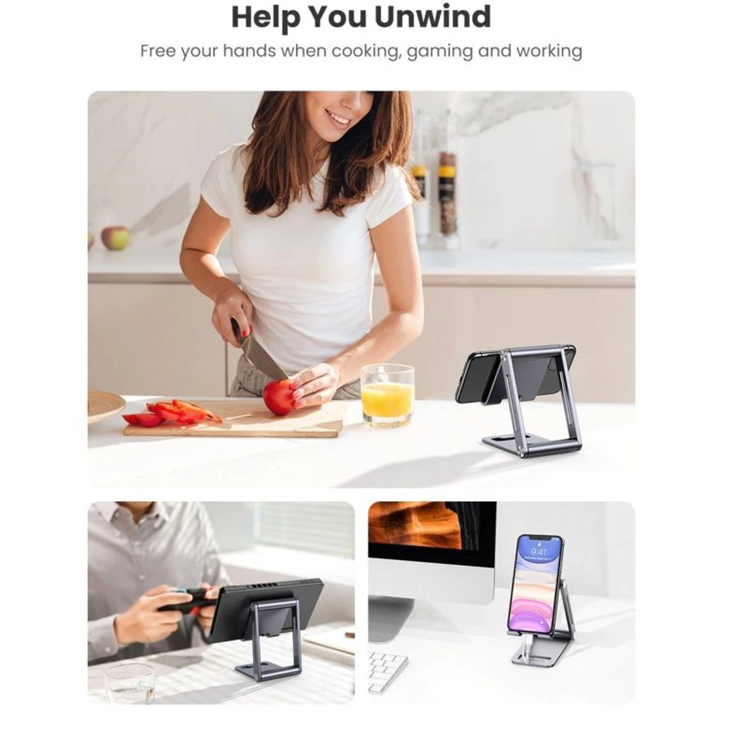 Mobile Stand - Adjustable Foldable 4.7-7.9 Inch