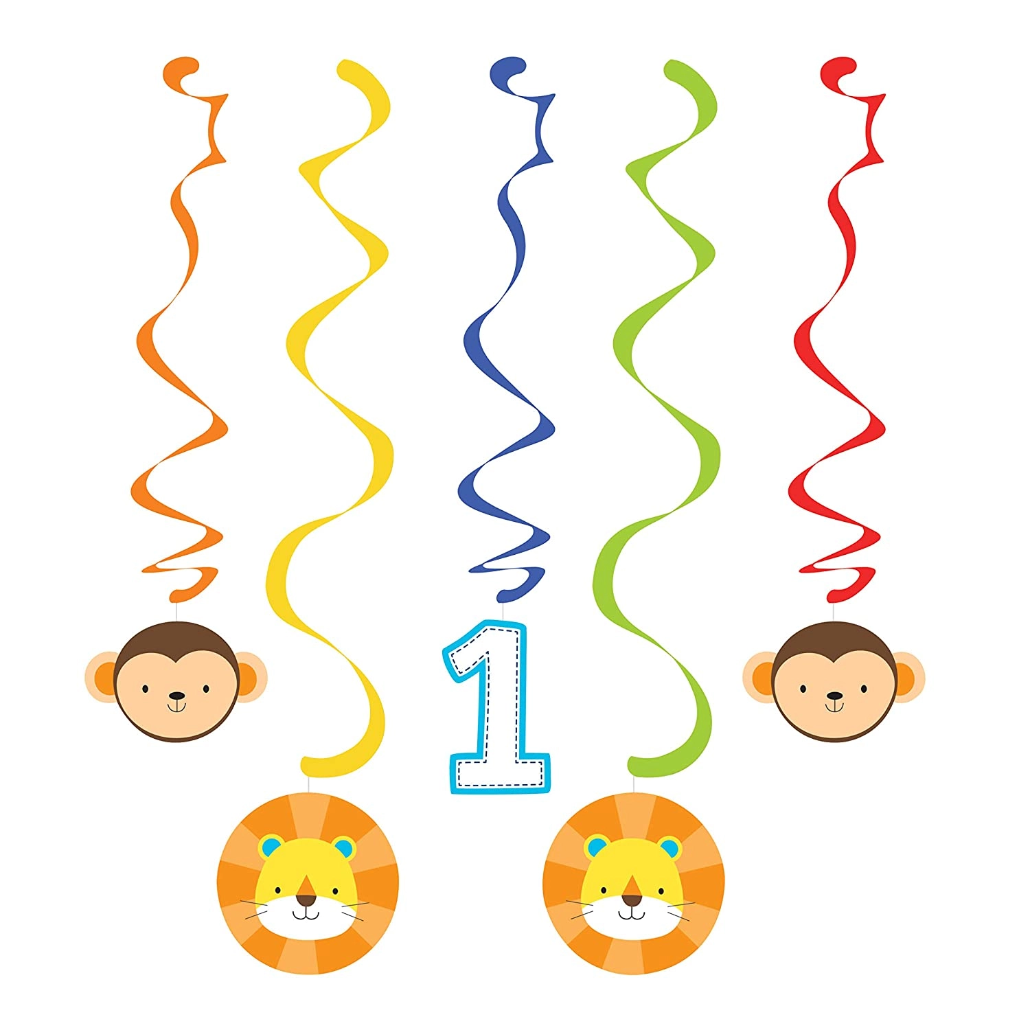 CREATIVE CONVERTING Boy Dizzy Danglers - 5 pcs
