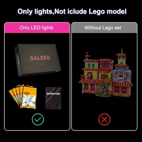 LED Light Kit for LEGO The Magical Madrigal House 43245