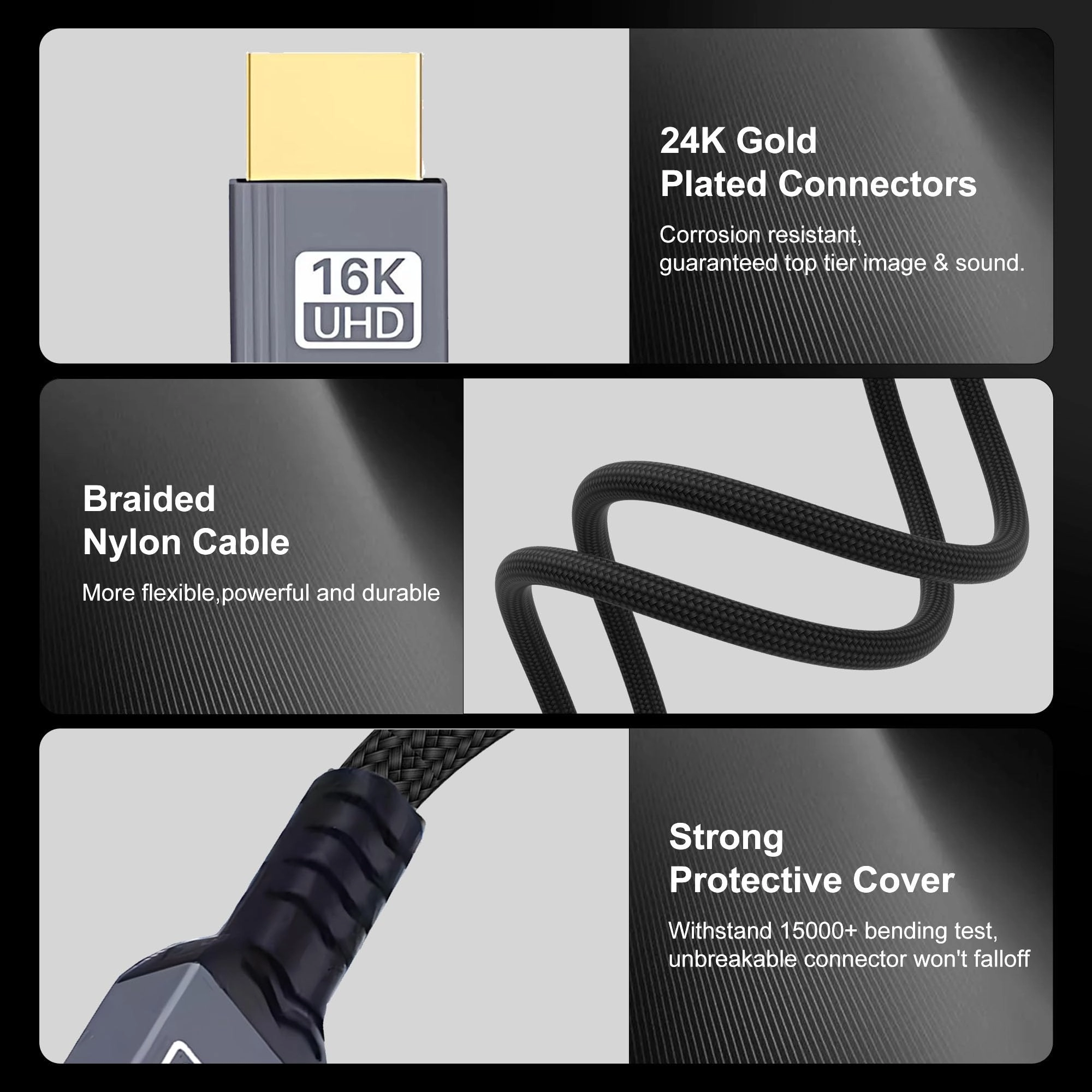 8K HDMI Cable 0.5m with Ethernet