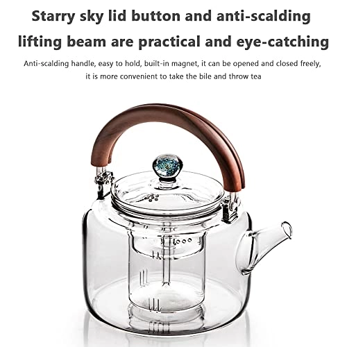 Glass Tea Boiler - high borosilicate glass|PC material 1000 milliliter