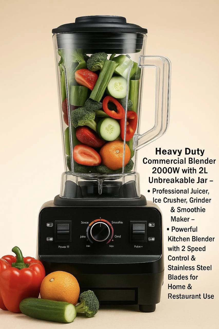 Heavy Duty Commercial Blender - 2000W