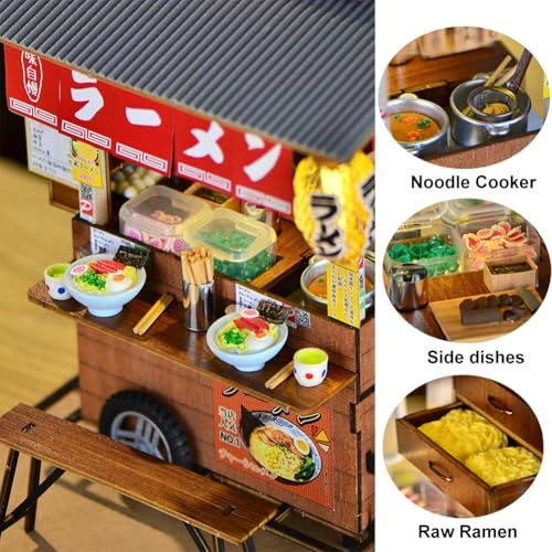 3D Wooden Puzzle Bookshelf Insert - Library of Books 1:24