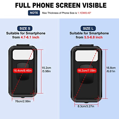 Handlebar Mobile Phone Holder - Waterproof 360° 4.7-6.1 inch