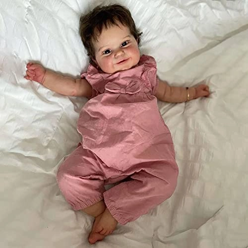 Rebirth Baby Doll - 48cm/58cm Silicone Limbs Cloth Body Panda Clothes Gift Set