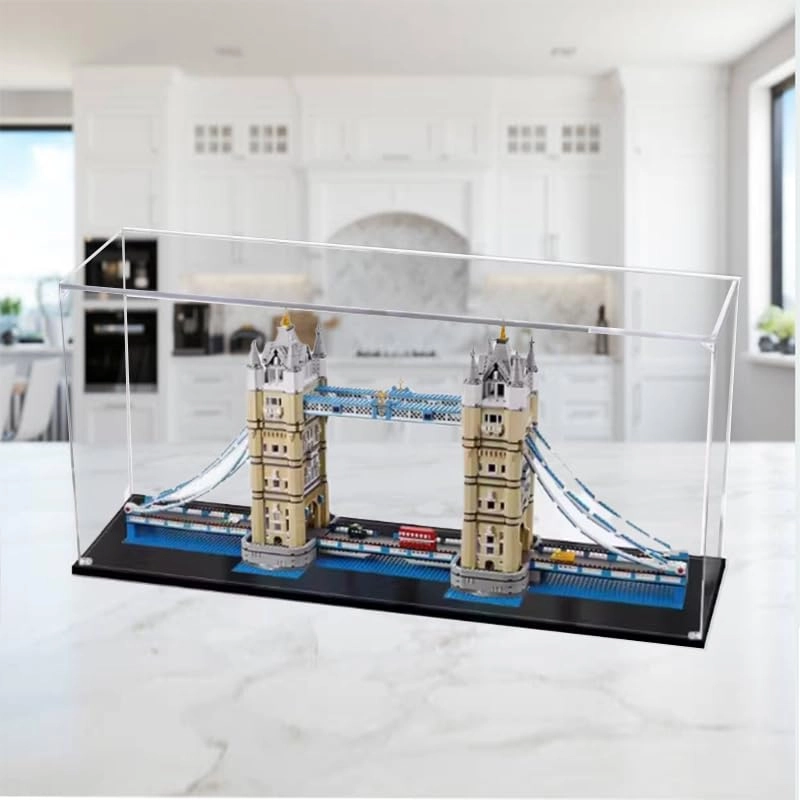 Display Case (10214) - Clear Acrylic Black Bottom1