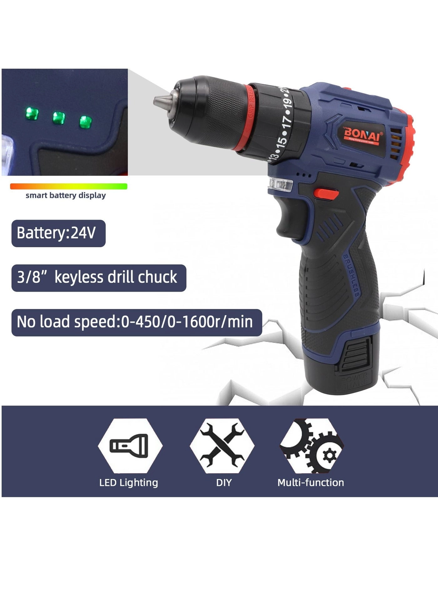 BNBS24V00-3 - 24V Dual Battery Brushless