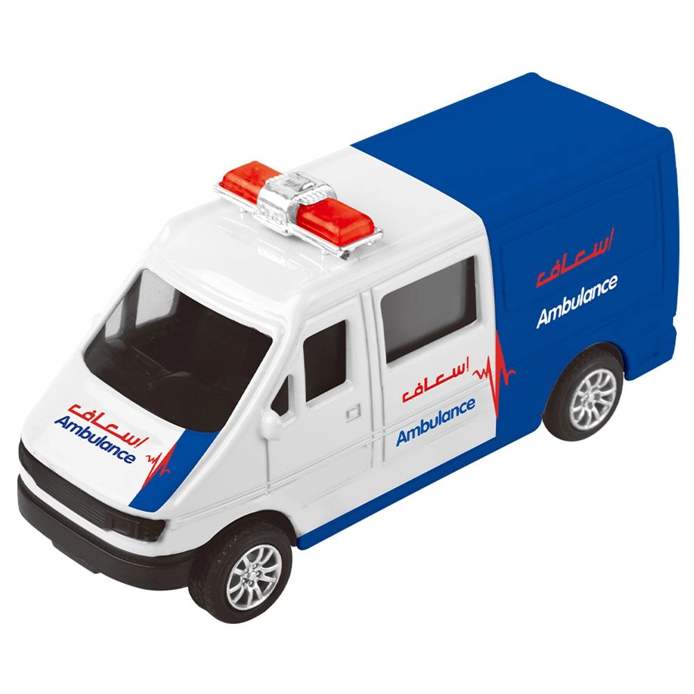 Police Car 1:43 4 pcs + Fire Truck 1:43 + Ambulance 1:43 + Taxi 1:43