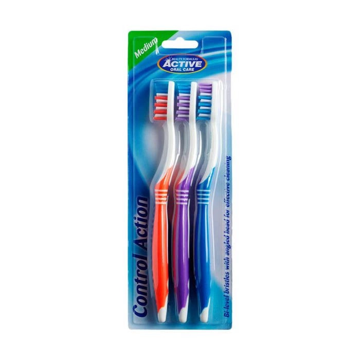 Control Action Tooth Brush - Medium 3-Piece Pack