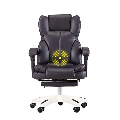 Desk Chair - PU Leather Brown High Back