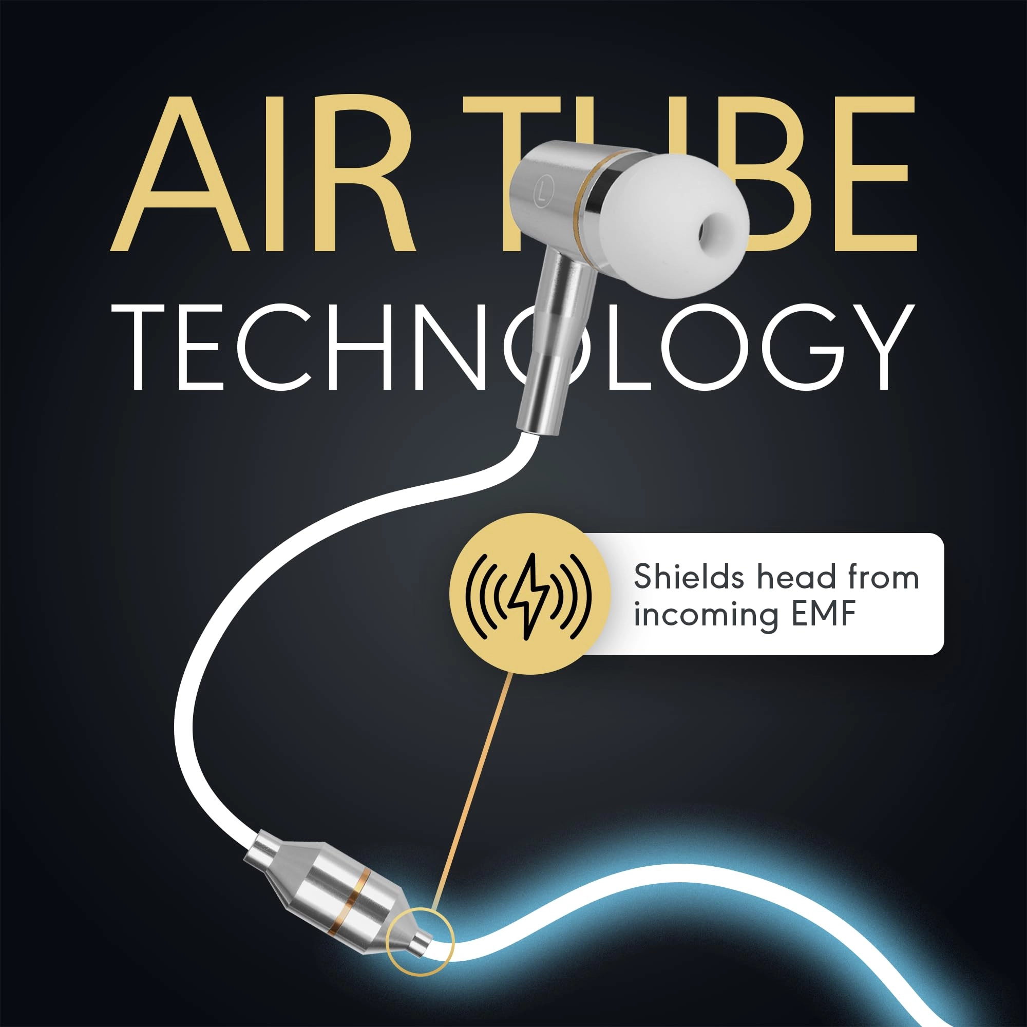 Air Tube Headphones Wired Headphone