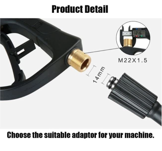 Pressure Washer Hose - 10 Meter + Washer Gun