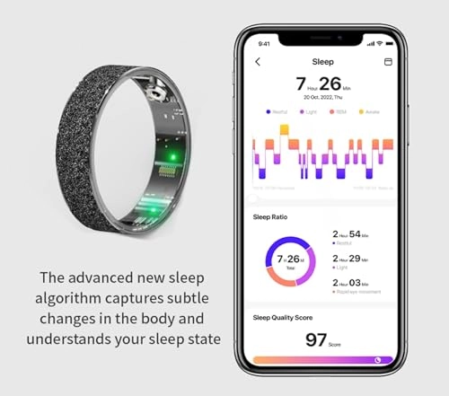 Smart Ring - IP68 Waterproof Heart Rate Blood Oxygen