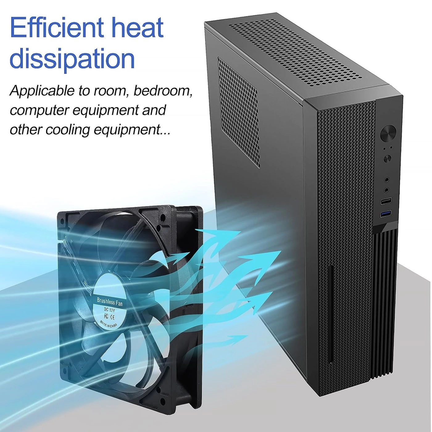 120mm Computer Case Fan - 4Pack