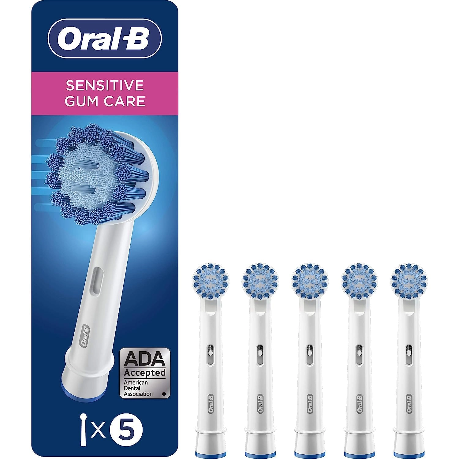 AmazonUs/PRFZ7 Replacement Electric Toothbrush Heads - Sensitive Gum Care 5 Count