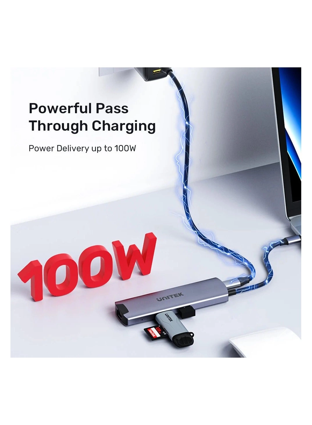 uHUB P5+ - 100W Power Delivery 4K HDMI