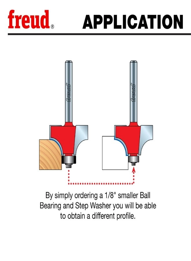 Quadra-Cut Radius Rounding Over Bit - 1/4" 4 Cutters
