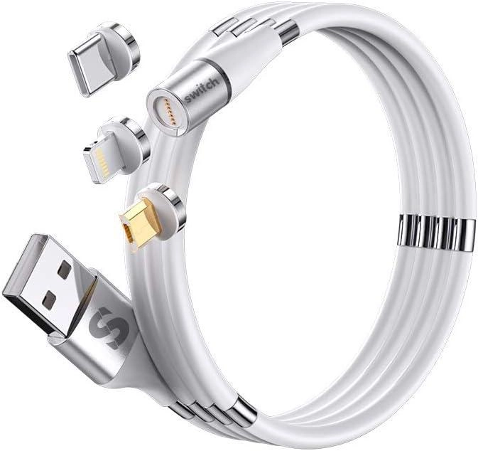 Switch 3 In 1 Magnetic USB Cable 1.8m
