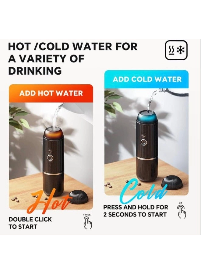 Portable Travel Espresso Maker - 19-bar 120W 7500mAh