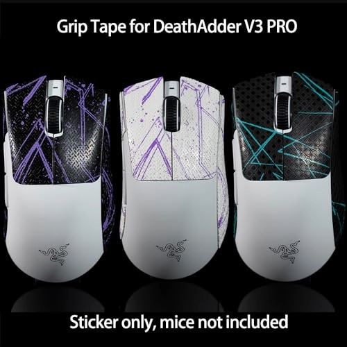 Mouse Grip Tape - Compatible Razer Deathadder V3 Pro CS Blue 0.3 mm