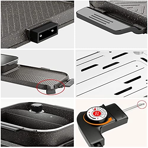 2-tier electric grill pan - 1200 W 5-7 peoples