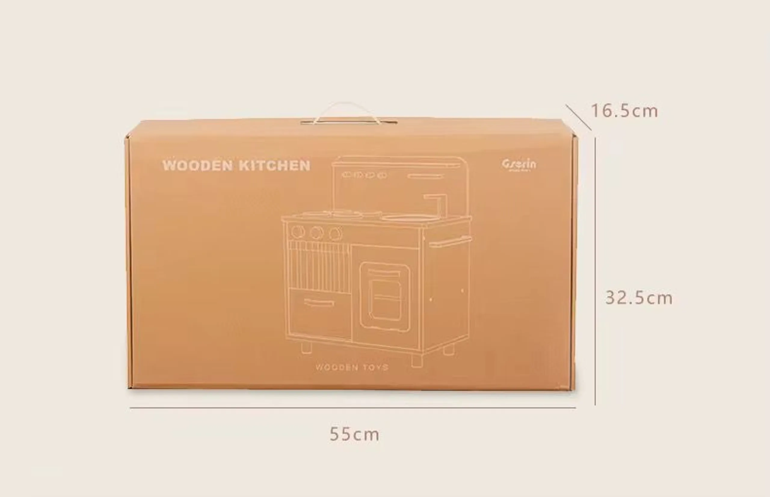 Wooden Kitchen Play Set - 13 pcs (38231668-P2849M)