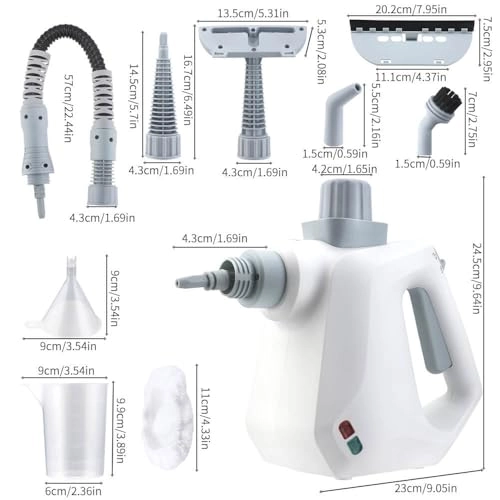 Portable Professional Steam High Pressure Cleaner - Handheld 247cm power cord