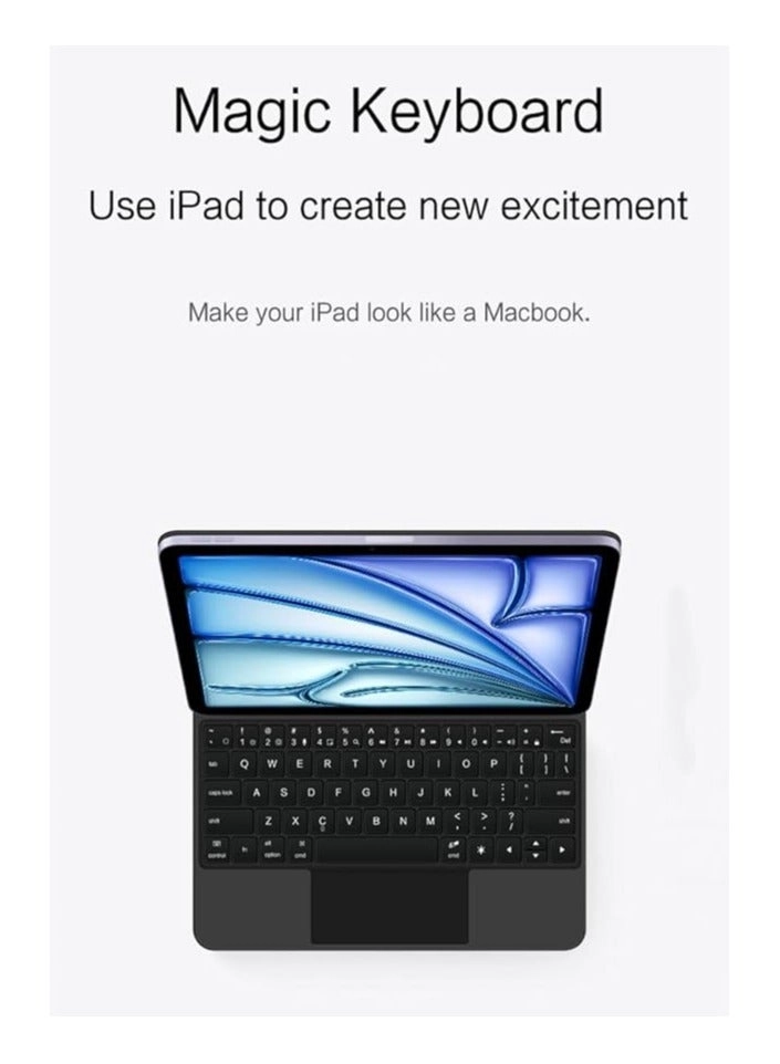 Keyboard Case with Multi-Touch Trackpad for iPad Pro 13-inch (M4, 7th Gen, 2024)