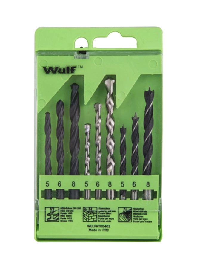 Wulf Drill Bit Set - 9-Piece