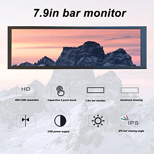 7.9in TFT LCD Portable Monitor - 7.9in 400x1280