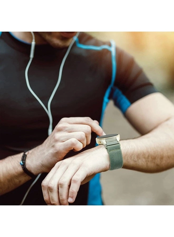 3 Pack 22MM Stretchy Nylon Watch Band for Amazfit GTR 4/GTR 3 Pro/GTR 3/GTR 2/2e/GTR 47mm, Garmin Vivoactive 4, Venu 2, Forerunner 255, Samsung Galaxy Watch 3/Galaxy Watch 46mm, Gear S3, Fossil Gen 5E, Ticwatch Pro 3, Huawei Watch 3, GT 2 46mm/GT3 46MM, Polar Vantage M