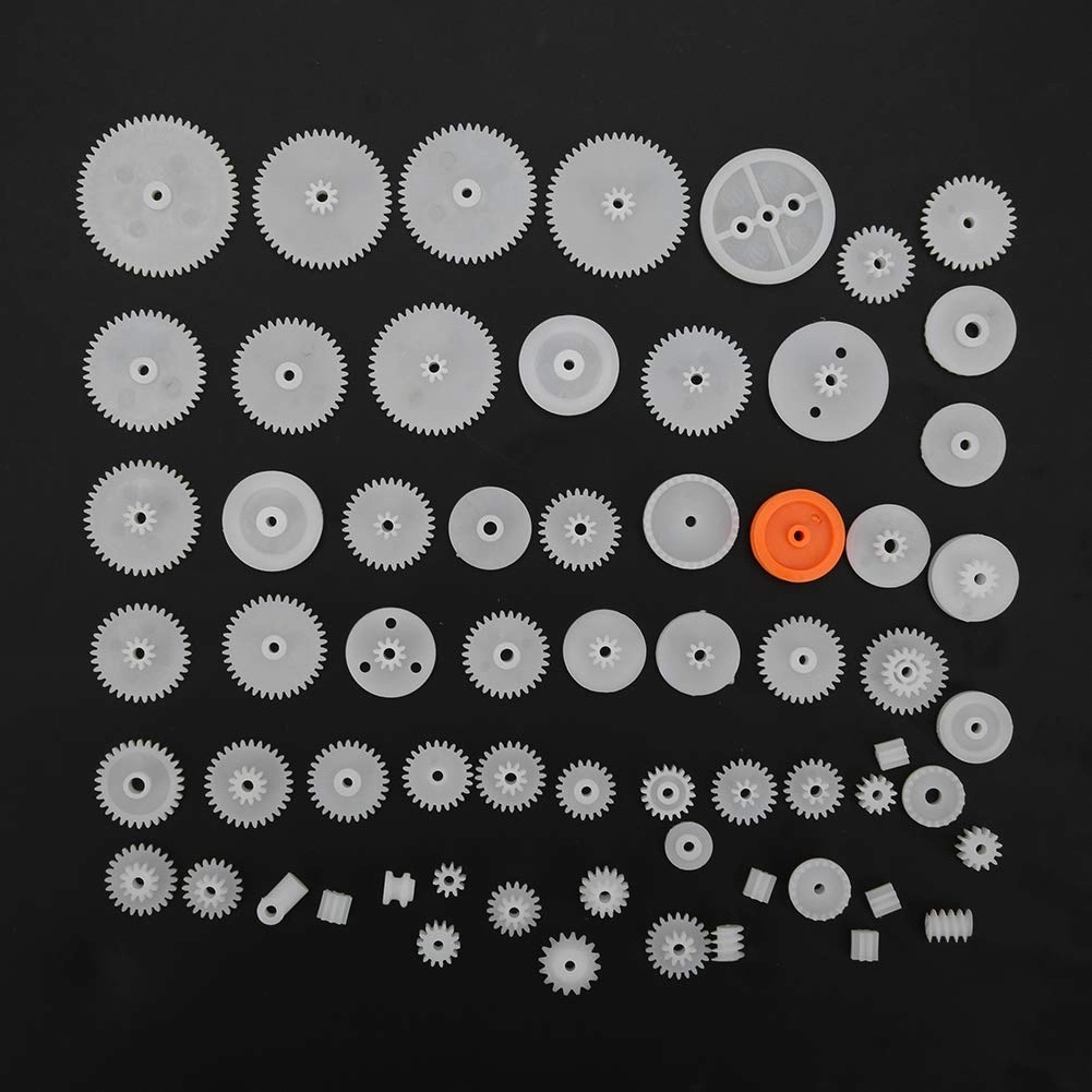 Cryfokt DIY Robot Model Toy Plastic Gear Set - 64pcs ABS
