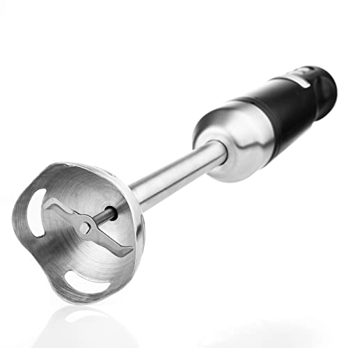 Retro Hand Blender - Stainless Steel, Turbo Mode, Soft Grip