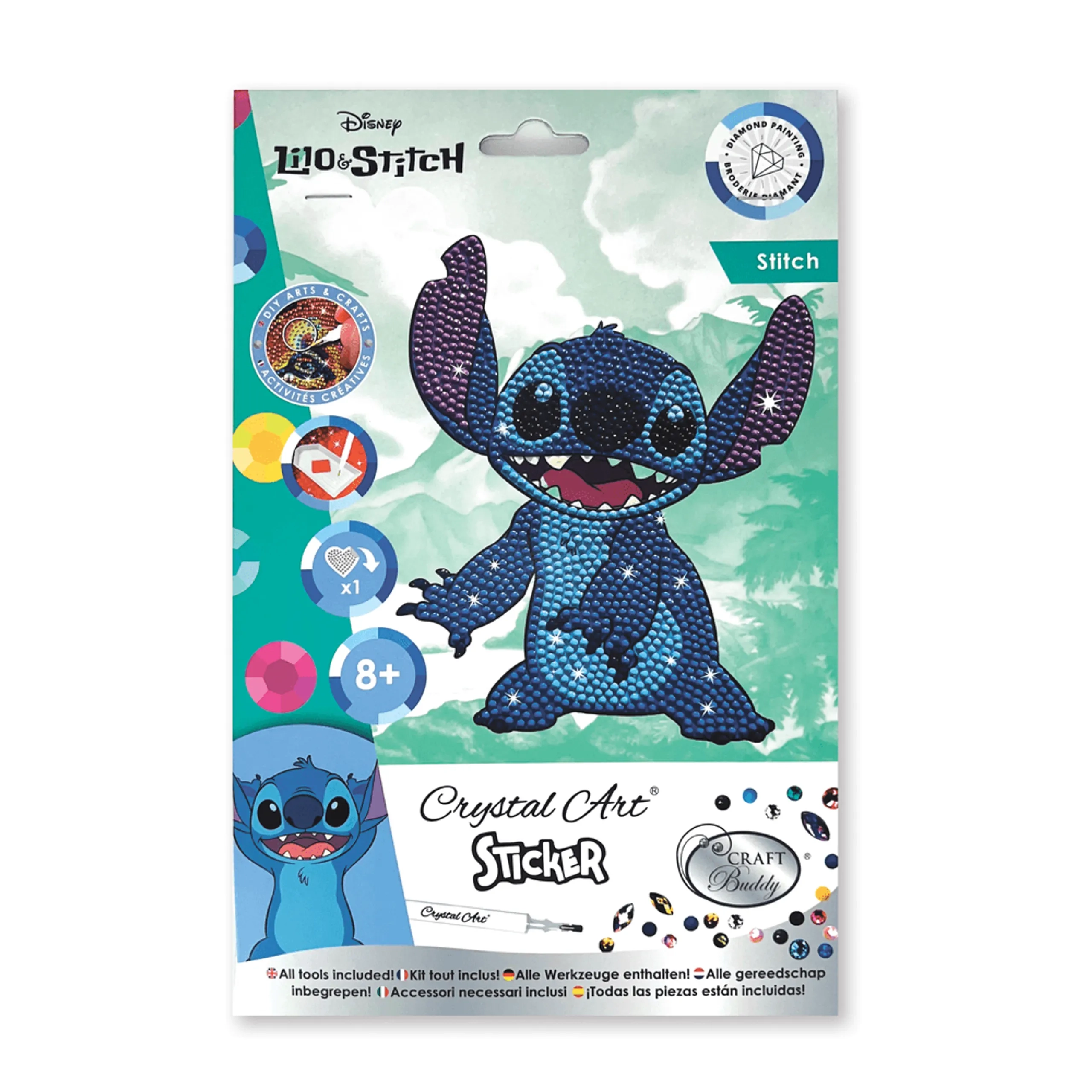 CRAFT Buddy Disney Stitch Sticker Book Crystal Art 1 pcs