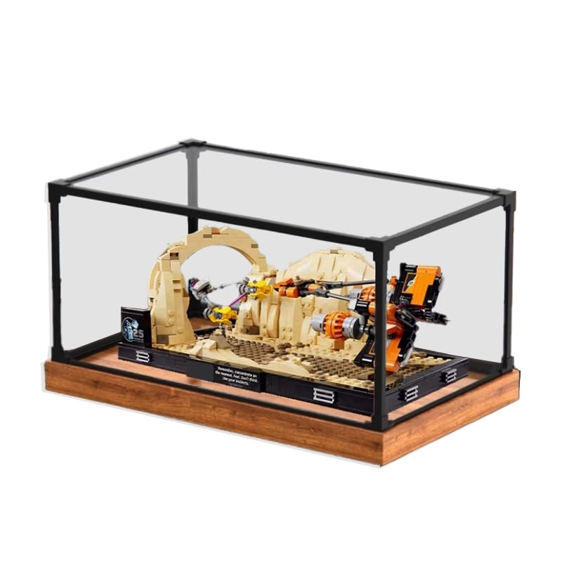Lego SW Clear Acrylic Display Case (75380) - Mos Espa Podrace Diorama