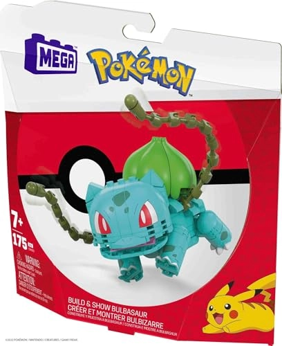 Pokémon Bulbasaur - 175 Pieces Articulated Poseable 4 Inches Tall