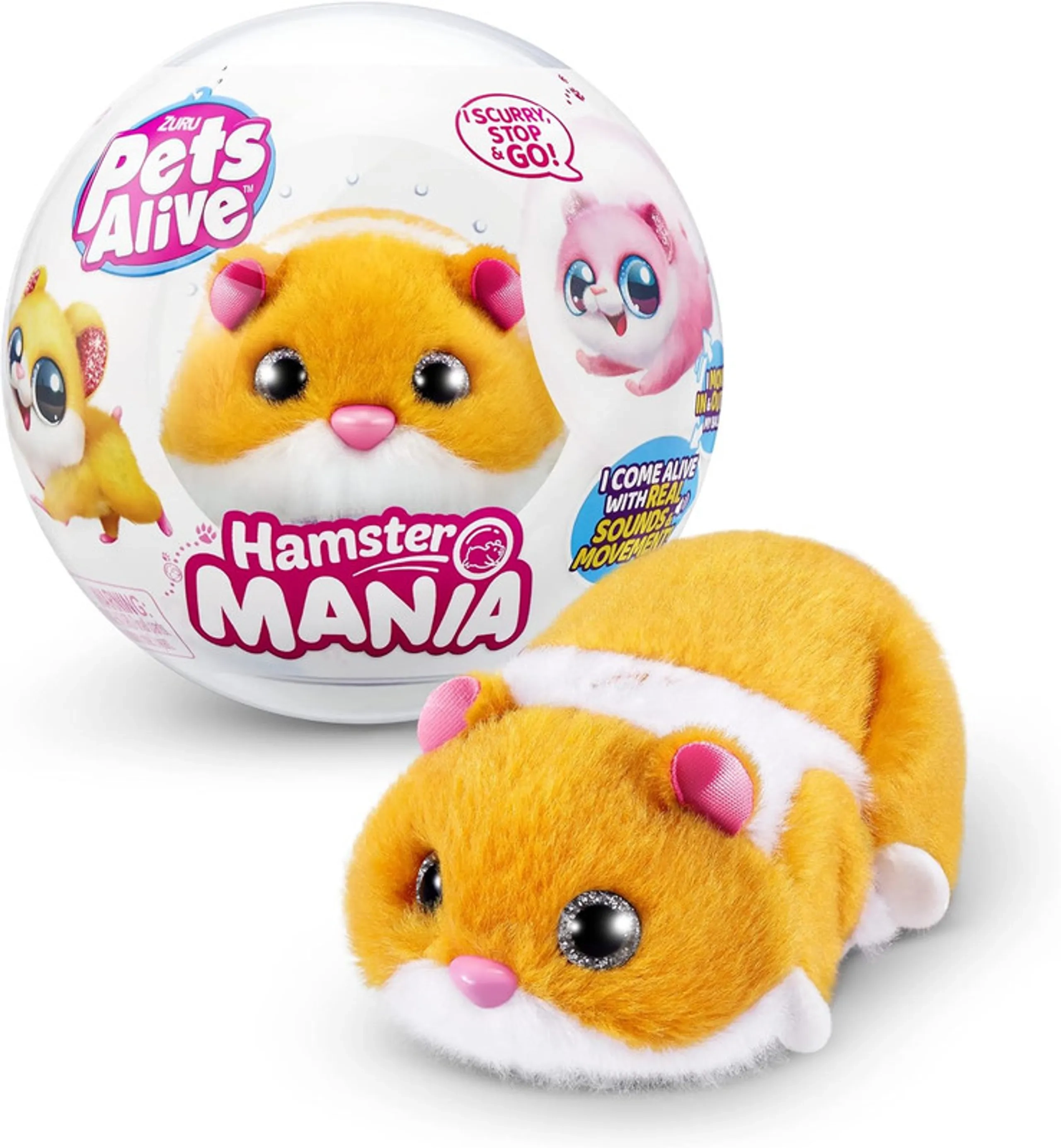 Hamstermania Series 1 Capsule - Realistic Squeaky Sounds