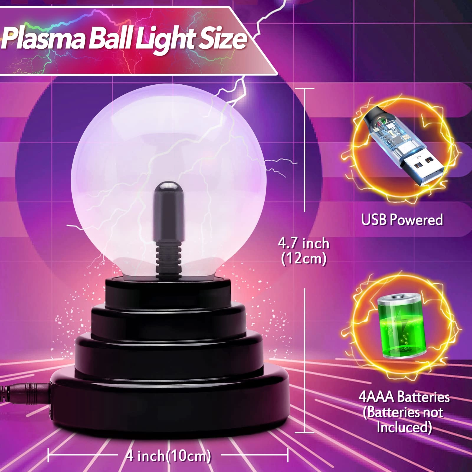 Plasma Ball - lamp Clear