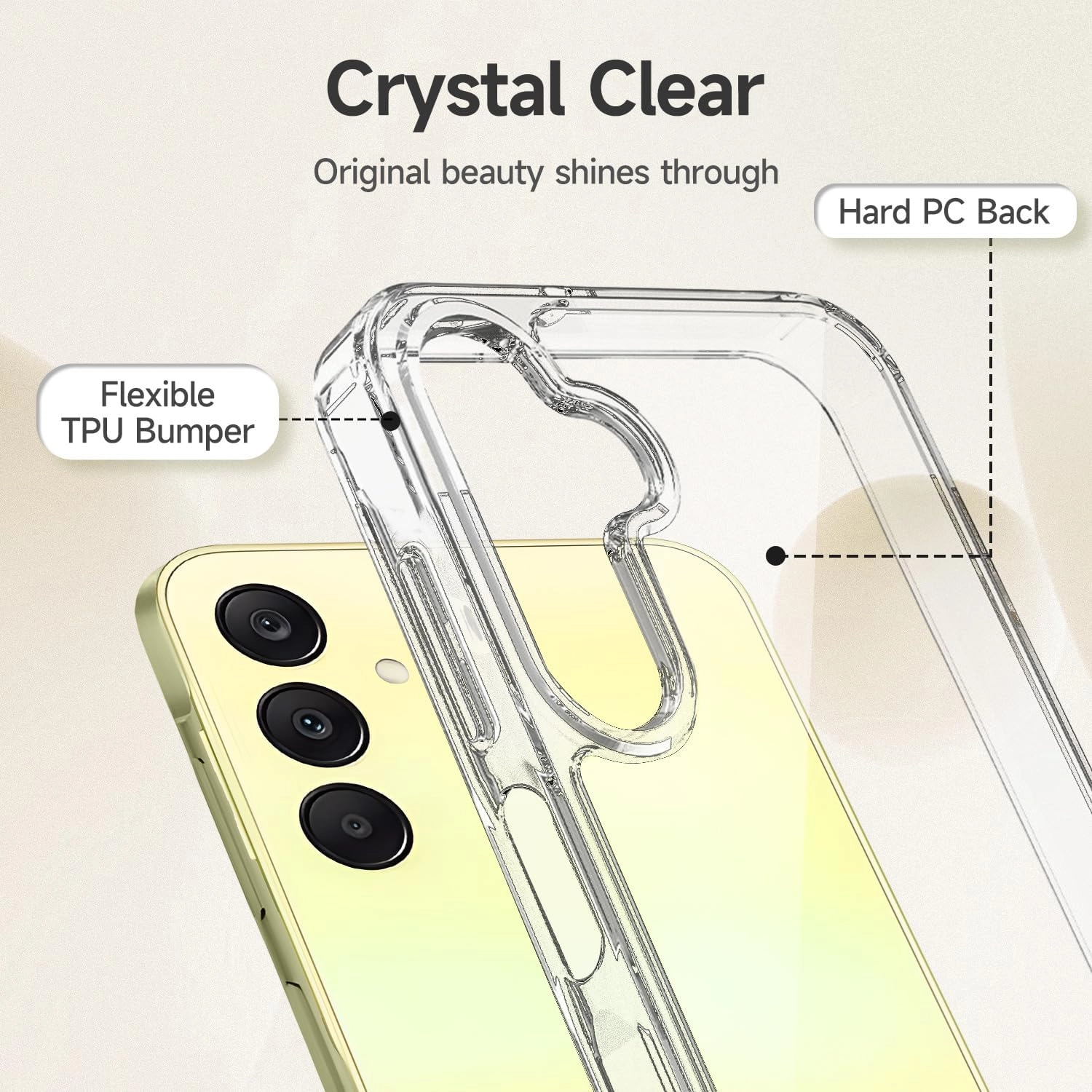 LSAMA26 Case Screen Protector for Samsung Galaxy A26 Bundle