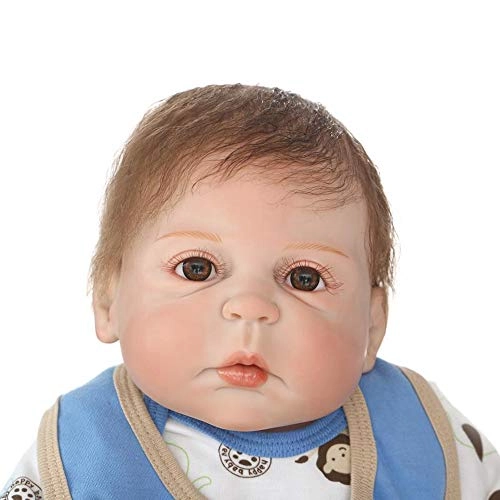 Reborn Baby Doll - 55cm/22in Soft Silicone Dressed