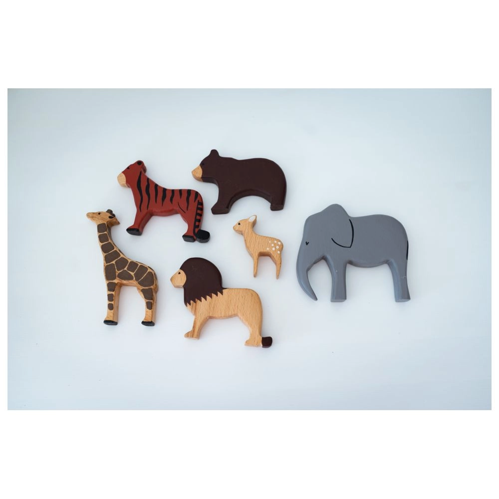 Wild Animals Set - 2 years & above 6 pieces